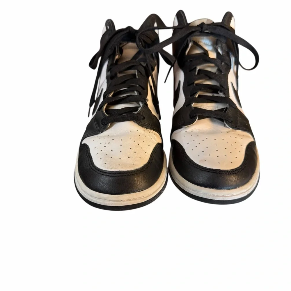 Black & White High-Top Men’s Sneakers